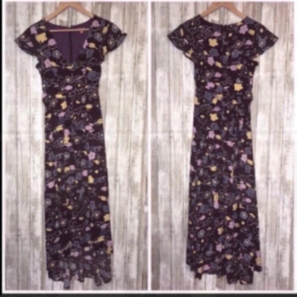 Modcloth Burgundy Retro High Low Dress - Picture 6 of 13